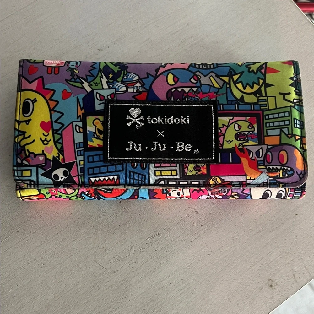 Tokidoki x Ju-Ju-Be Colorful Wallet kajiu city with coin purse - Picture 2 of 9